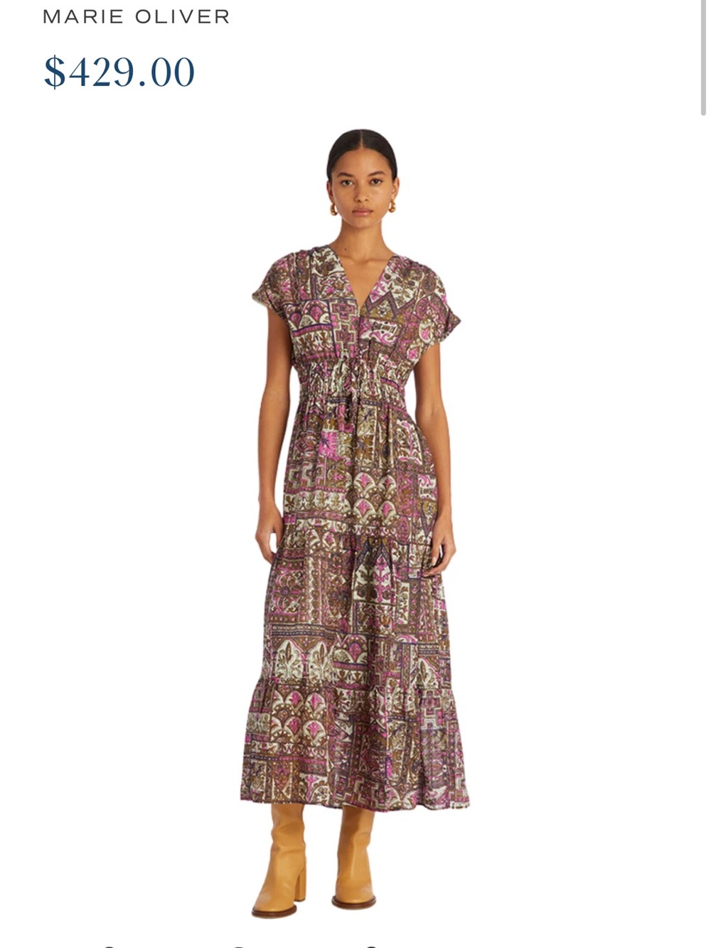Marie Oliver Indy Linen Blend Dress